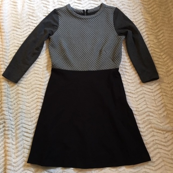 LOFT Dresses & Skirts - LOFT Color Block A-Line Mixed Media Dress